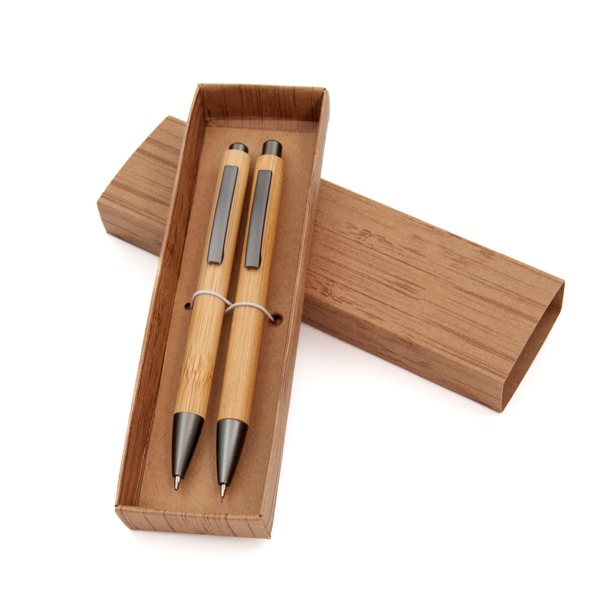 Lucky Clicker Bamboo Pen & Pencil Set