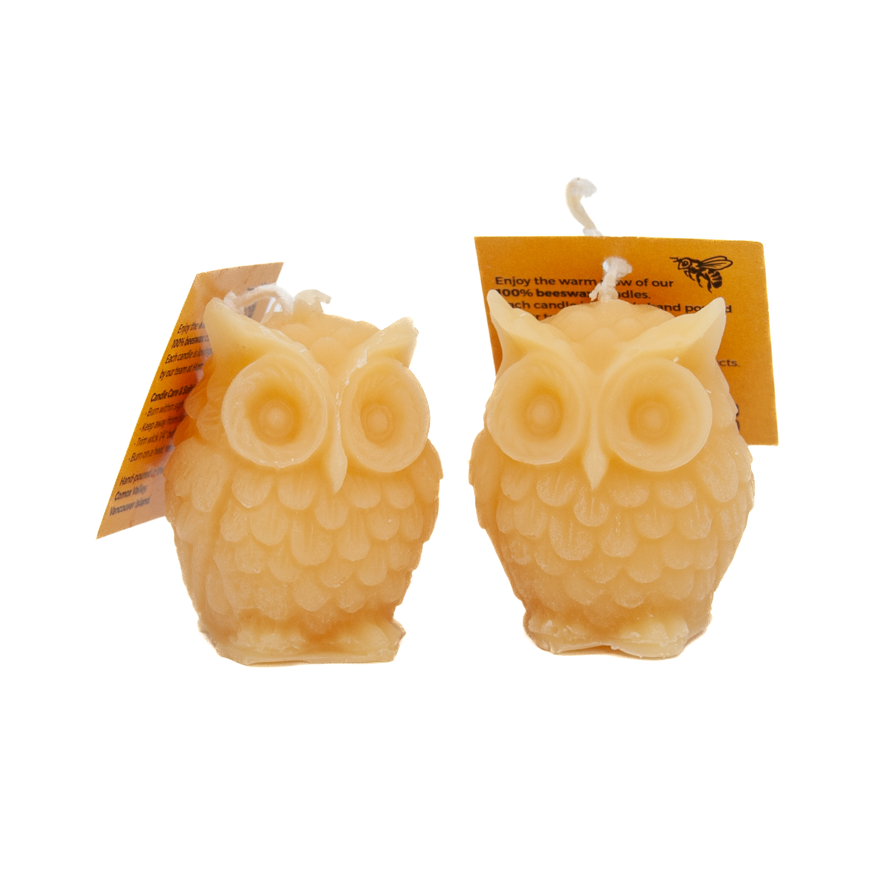 Owl – Beeswax Candle X2