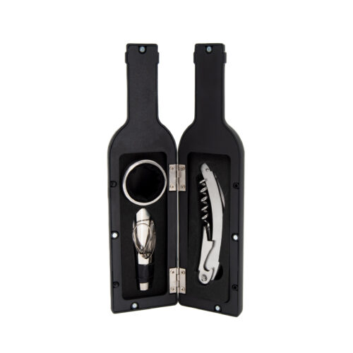 Regular Wine Opener Set In Bottle Shape White Box-3 Piece