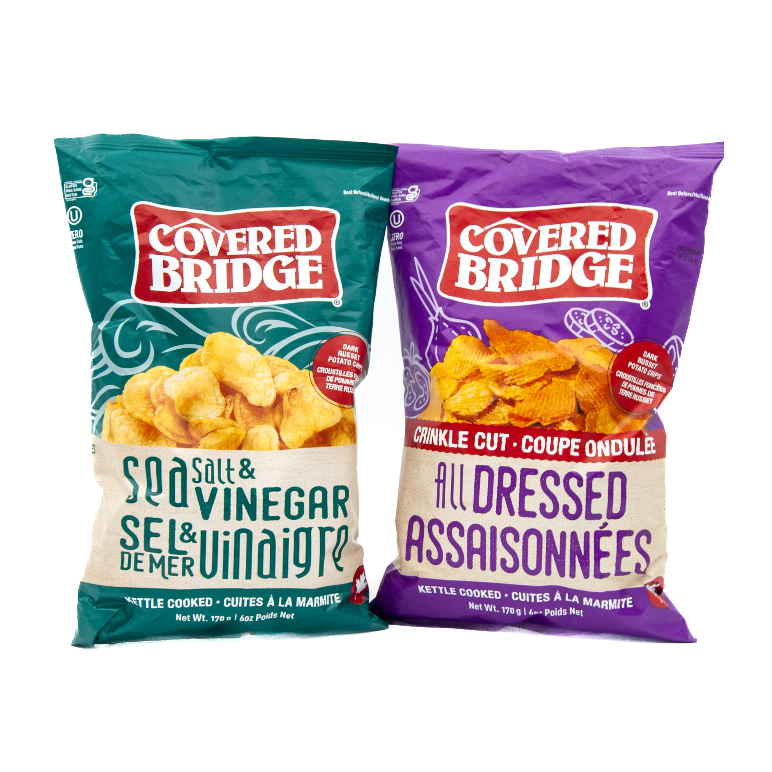 Sea Salt & Vinegar + All Dressed Chips