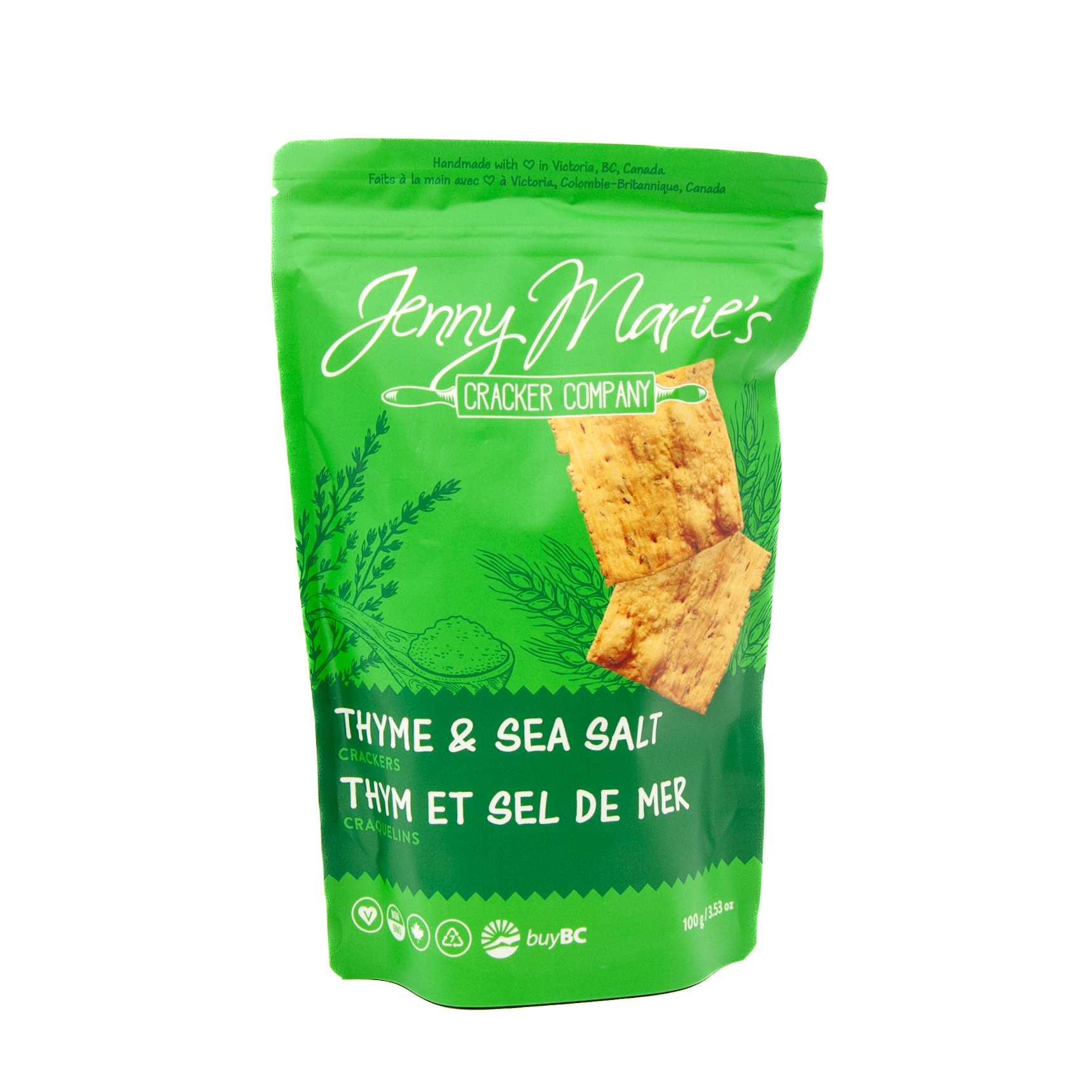 Thyme and Sea Salt Crackers