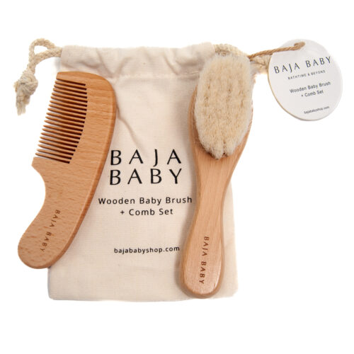 Wooden Brush & Comb Set