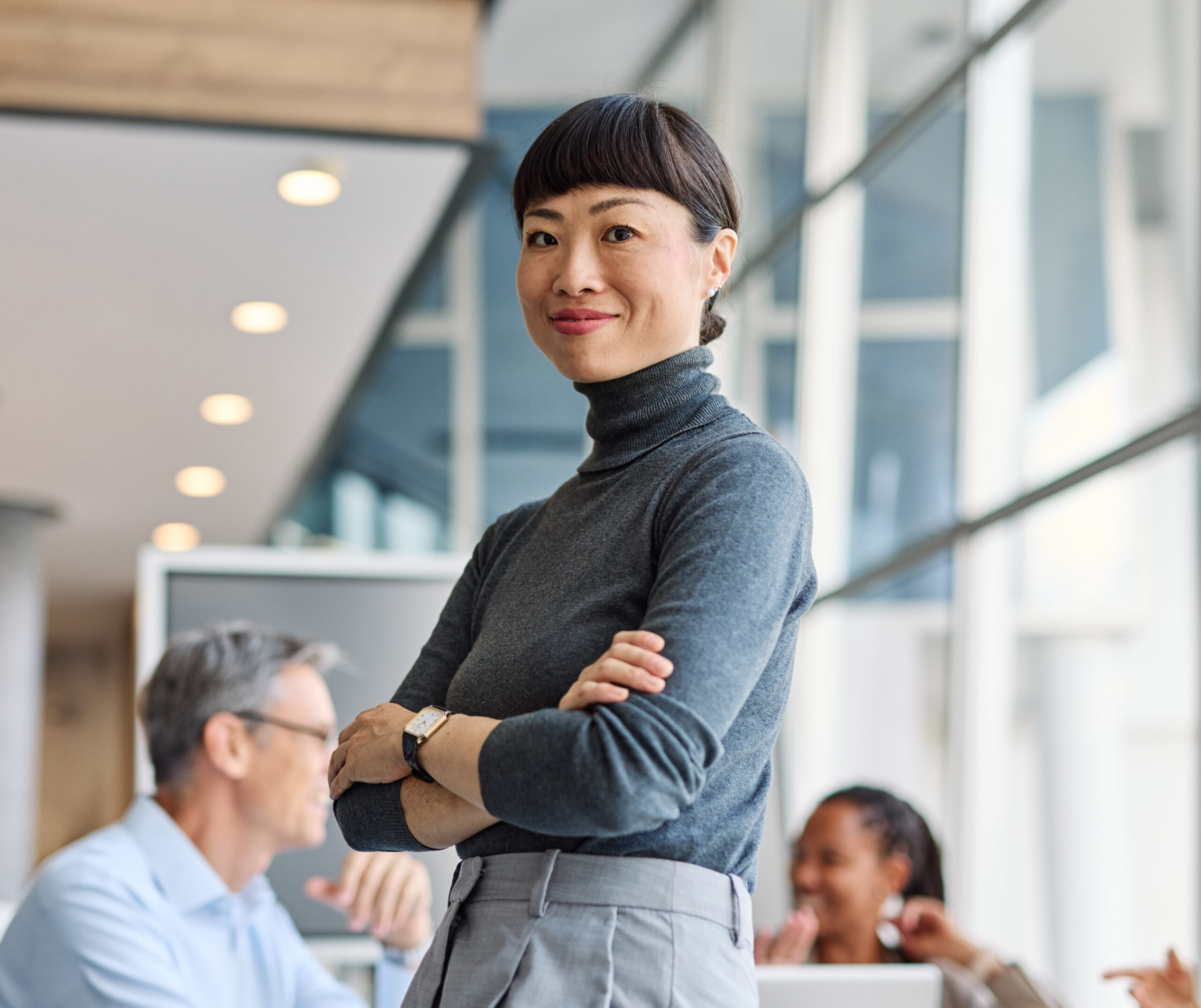 business meeting businesswoman woman young office portrait colle